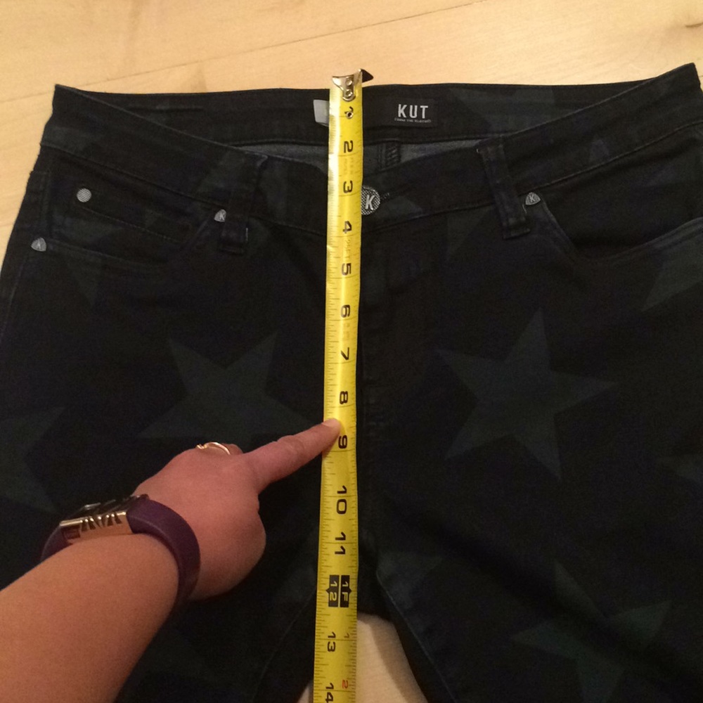 Kut from the Kloth Mia Star print skinny jeans (8) - Picture 4 of 8